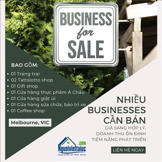 Sang lại nhiều business thu nhập tốt, giá hợp lý vùng Melbourne